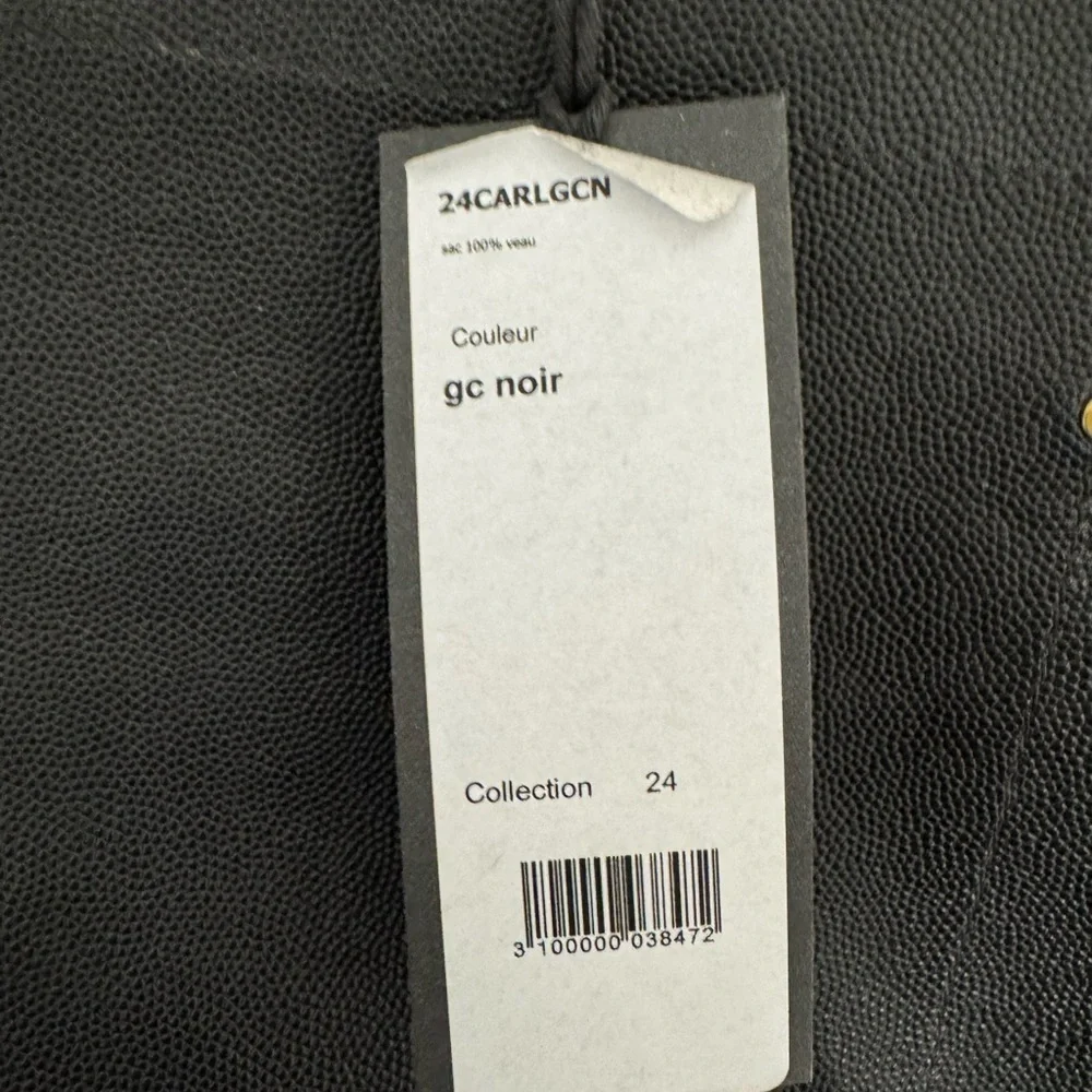 JEROME DREYFUSS Carlos Handbag Black Pebble Leather NWT
